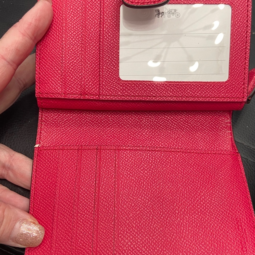 Reserved: Coach Medium Corner Zip Wallet with callouts - Picture 8 of 10